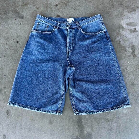 COS Men's Blue and Navy Shorts - Picture 1 of 3